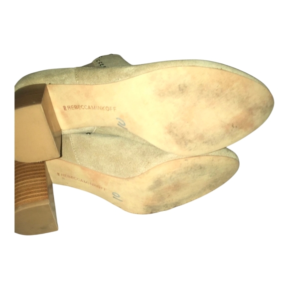Rebecca Minkoff “Sara” Block Heel Suede Studed Bootie  Size:6M - Picture 5 of 7